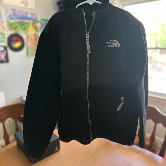 The North Face Zip Fleece Jacket Black Youth Medium - Picture 3 of 4